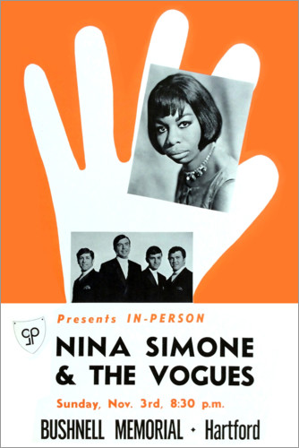 Poster Nina Simone & The Vogues