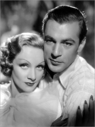 Poster Marlene Dietrich und Gary Cooper