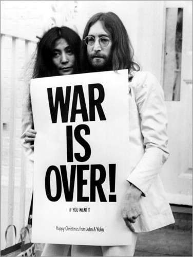 Poster Yoko & John - War is over!