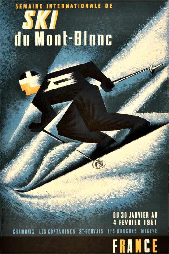 Poster Ski du Mont-Blanc