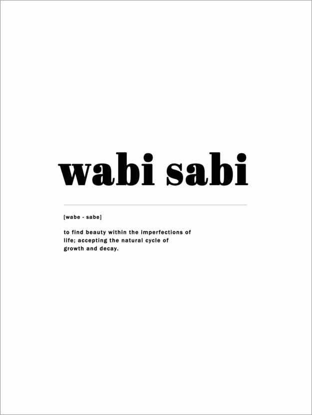 Poster Wabi Sabi - Definition