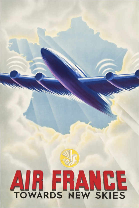 Poster Air France - Towards New Skies