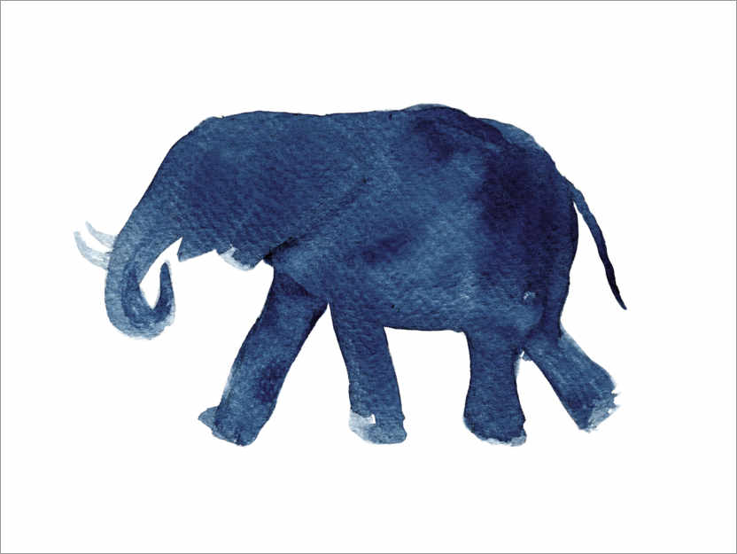 Poster Elefanten - Silhouette