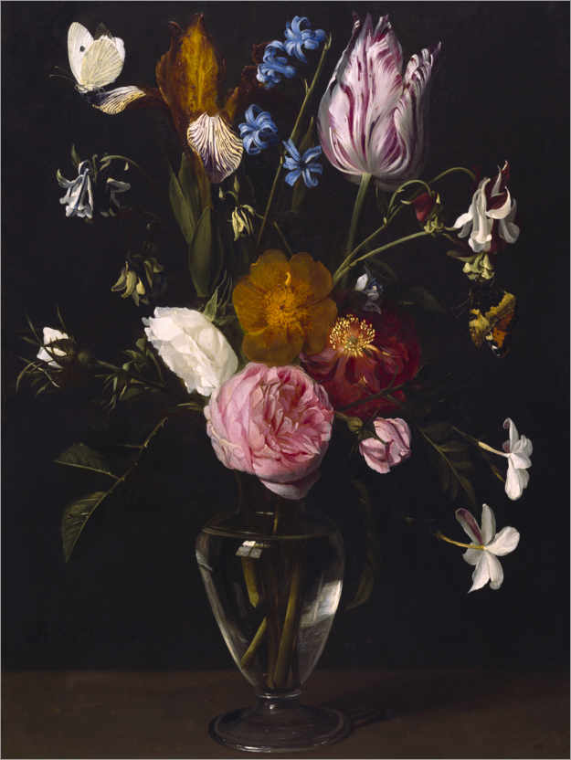 Poster Eine Vase mit Blumen
