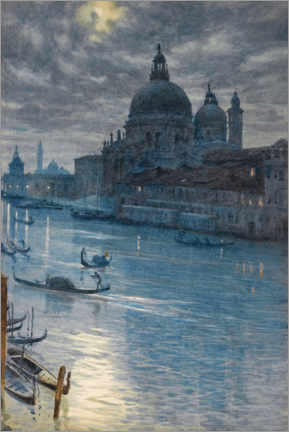Poster Kanal Grande und die Kirche Santa Maria della Salute