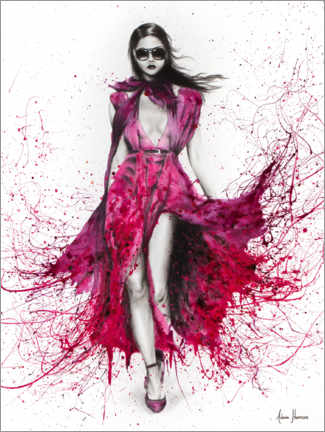 Poster Expressiv in Pink