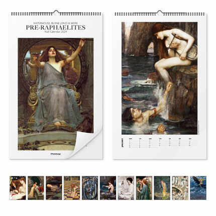Wandkalender  Präraffaeliten Kunstkalender - Pre-Raphaelites 2023