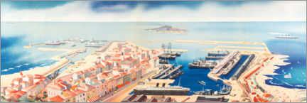 Poster Panorama der Küste