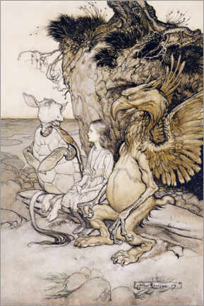 Poster Alice und die Scheinschildkröte