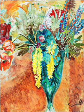 Poster Stilleben mit Blumen