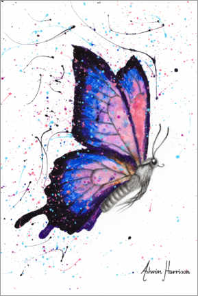 Poster Schmetterlings-Universum