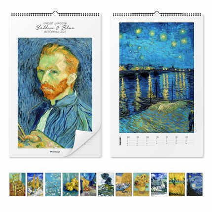 Wandkalender  Vincent van Gogh Kalender - Yellow &amp; Blue 2023 - Vincent van Gogh