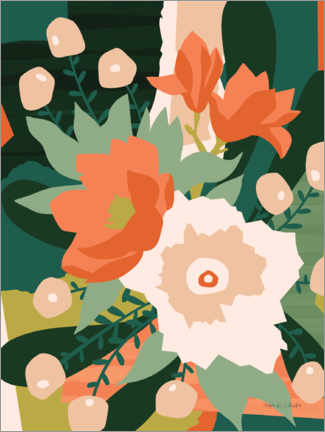 Poster Blumenbouquet