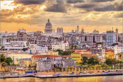 Acrylglasbild  Skyline von Havanna