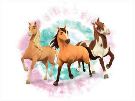 Poster  Pferde-Trio