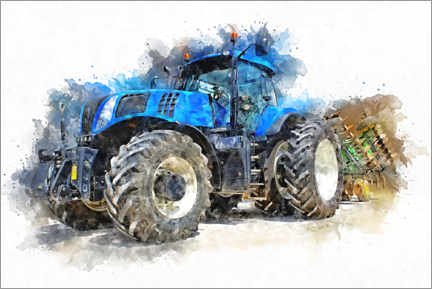 Wandbild  Traktor IV - Peter Roder