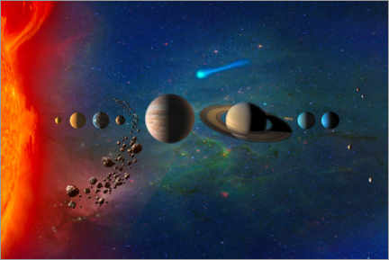 Acrylglasbild  Sonnensystem - NASA