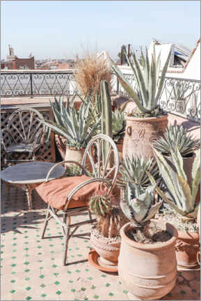 Wandbild  Tropisches Dach in Marrakesch - Henrike Schenk