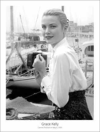 Poster Grace Kelly, Cannes Festival on May 6, 1955