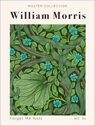 Holzbild  Forget Me Nots No. 84 - William Morris