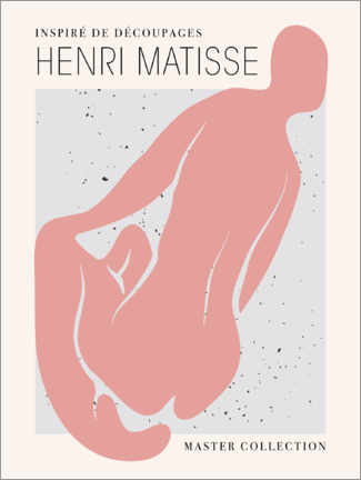 Holzbild  Henri Matisse - Inspiré de découpages II