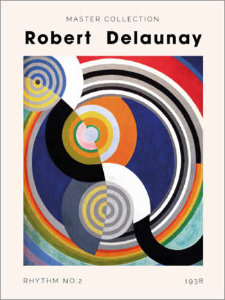 Leinwandbild  Delaunay - Rhythm no. 2 - Robert Delaunay