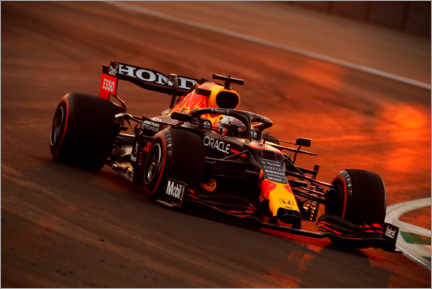 Wandbild  Max Verstappen, Red Bull Racing, Saudi Arabien GP, 2021
