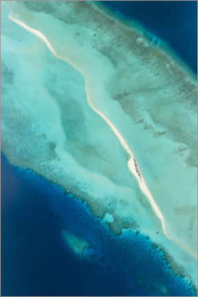 Acrylglasbild  Sandbank mit Lagune auf den Malediven - Jan Christopher Becke