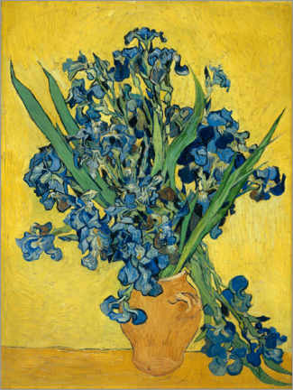 Holzbild  Iris, 1890 - Vincent van Gogh