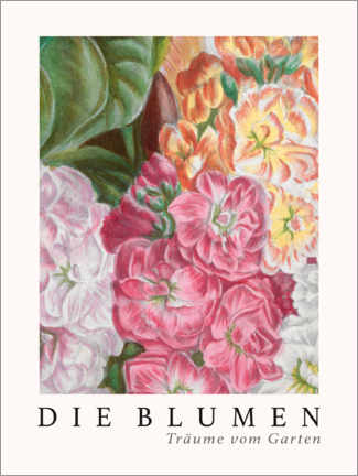 Holzbild  Album Vilmorin, Die Blumen VI - Elisa Champin