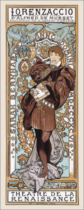 Wandbild  Lorenzaccio - Alfons Mucha