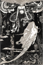 Wandbild  Die kleine Meerjungfrau - Harry Clarke