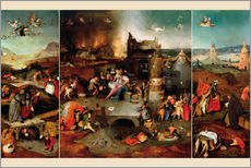 Wandsticker  Die Versuchung des heiligen Antonius - Hieronymus Bosch