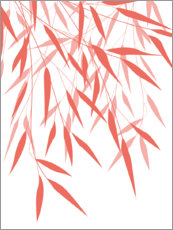 Leinwandbild  Bambus coral I