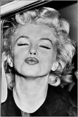 Acrylglasbild  Marilyn Monroe Kussmund - Celebrity Collection
