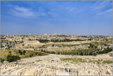 Poster Blick über Jerusalem