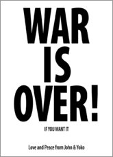Wandbild  War is over!