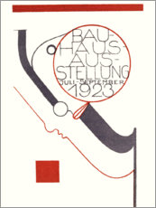 Acrylglasbild  Bauhaus-Ausstellung, 1923 - Oskar Schlemmer