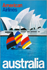 Acrylglasbild  Australien (englisch) - Vintage Travel Collection