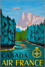 Poster Kanada Air France (Englisch)