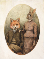 Poster Herr Fuchs und Frau Hase