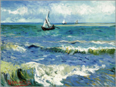 Leinwandbild  Fischerboote bei Saintes Maries de la Mer - Vincent van Gogh