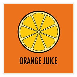 Poster Orange Juice / Orangensaft