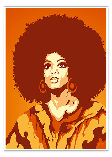 Poster 70s Orange Soul Mama