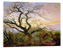 Acrylglasbild  Der Krähenbaum - Caspar David Friedrich