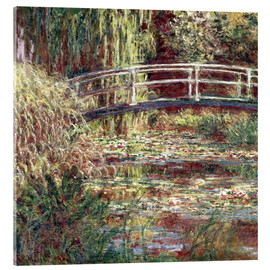 Acrylglasbild  Seerosenteich: Harmonie in Rosa - Claude Monet