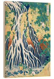 Holzbild  Kirifuri-Wasserfall auf dem Kurokami - Katsushika Hokusai