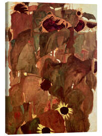 Leinwandbild  Sonnenblumen II - Egon Schiele
