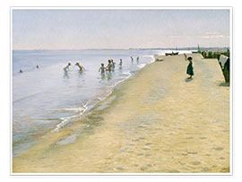 Poster  Sommertag am Südstrand von Skagen - Peder Severin Krøyer