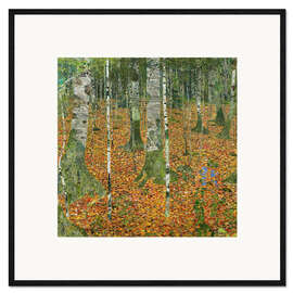 Gerahmter Kunstdruck  Birkenwald - Gustav Klimt